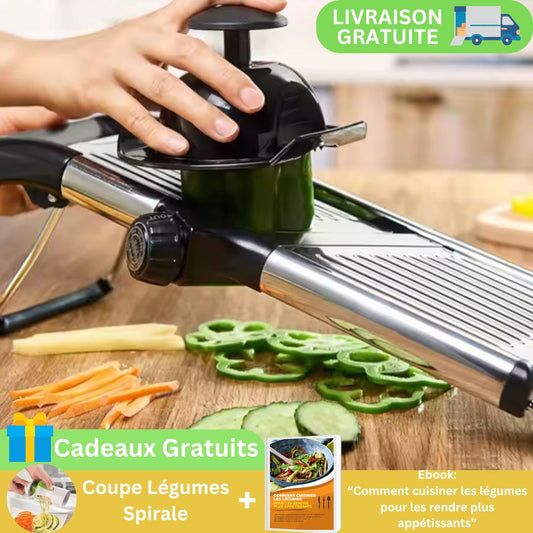 Mandoline Japonaise | Ajustable multifonction-EasyTranche™