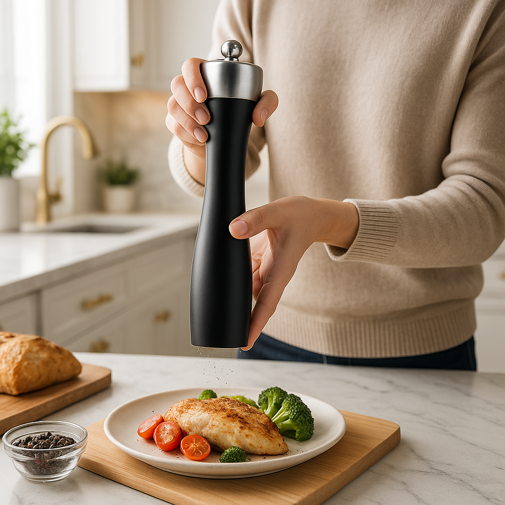 Moulin-a-Sel-et-Poivre-Millory-noir-action