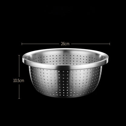Passoire Inox | Bol - couvercle