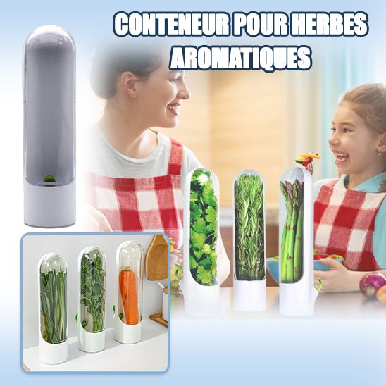 Boîte de conservation d'herbes aromatiques | Freshdome™ - AllezBouffe