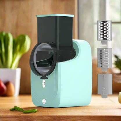 coupe-légumes-électrique-vert