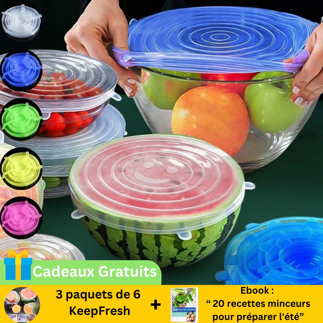 Couvercle en silicone | KeepFresh™ - AllezBouffe