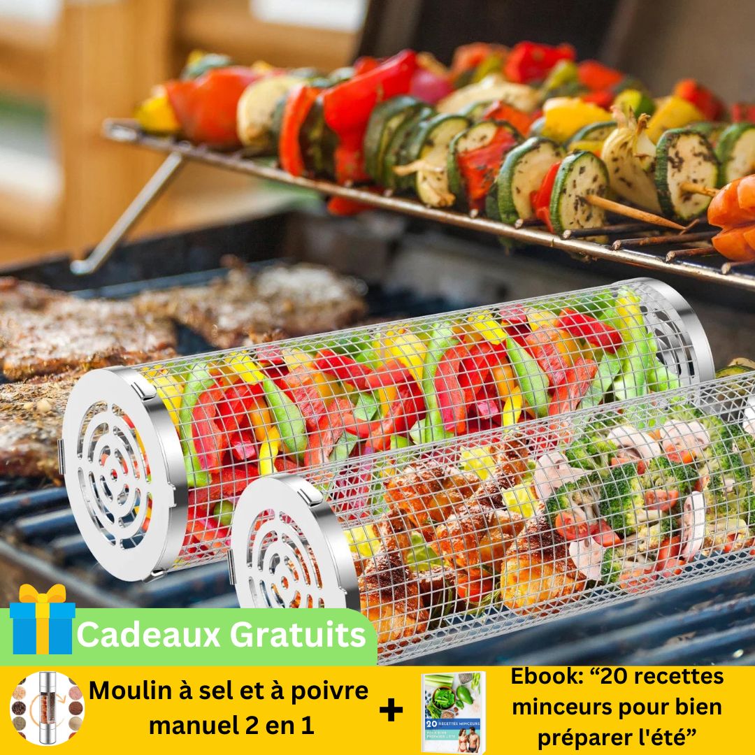 Panier à griller rotatif | BasketGrill - AllezBouffe