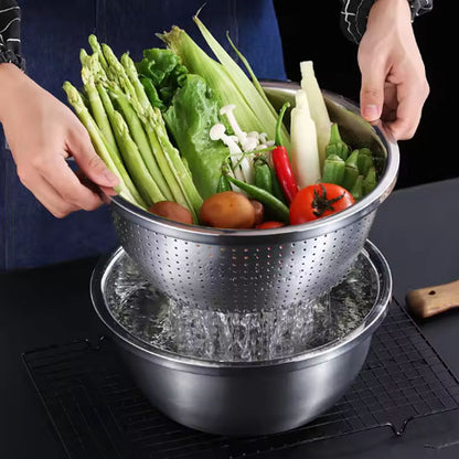 Passoire Inox | Bol - couvercle