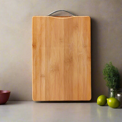 planche à découper en bois poigné moyenne