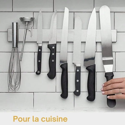 Porte Couteaux | Support Mural Aimanté Inox