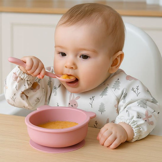 Assiette-pour-bebe-Antidérapante-premier-repas