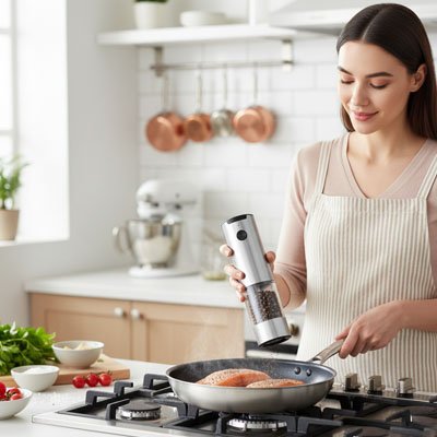 Moulin-à-poivre-électrique-UniGripLED-sans-effort