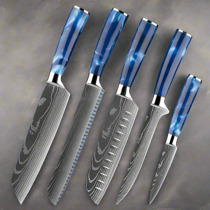 set_de_couteaus_de_cuisine_bleu